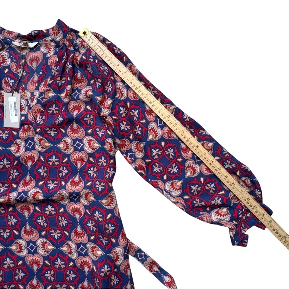 NWT! Tucker Silk Long Sleeve Polo Belted Shirt‎ Dress | Women’s Size Large - Picture 8 of 11